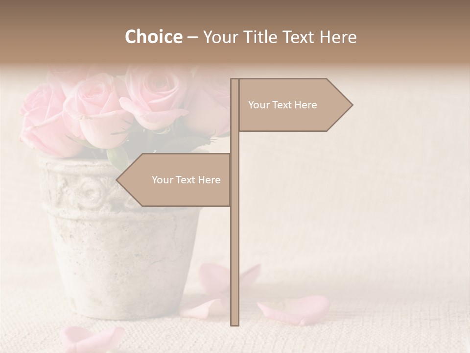 Rose Life Pink PowerPoint Template