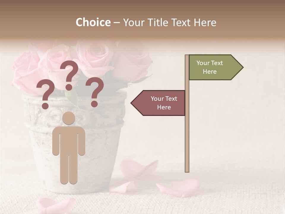 Rose Life Pink PowerPoint Template