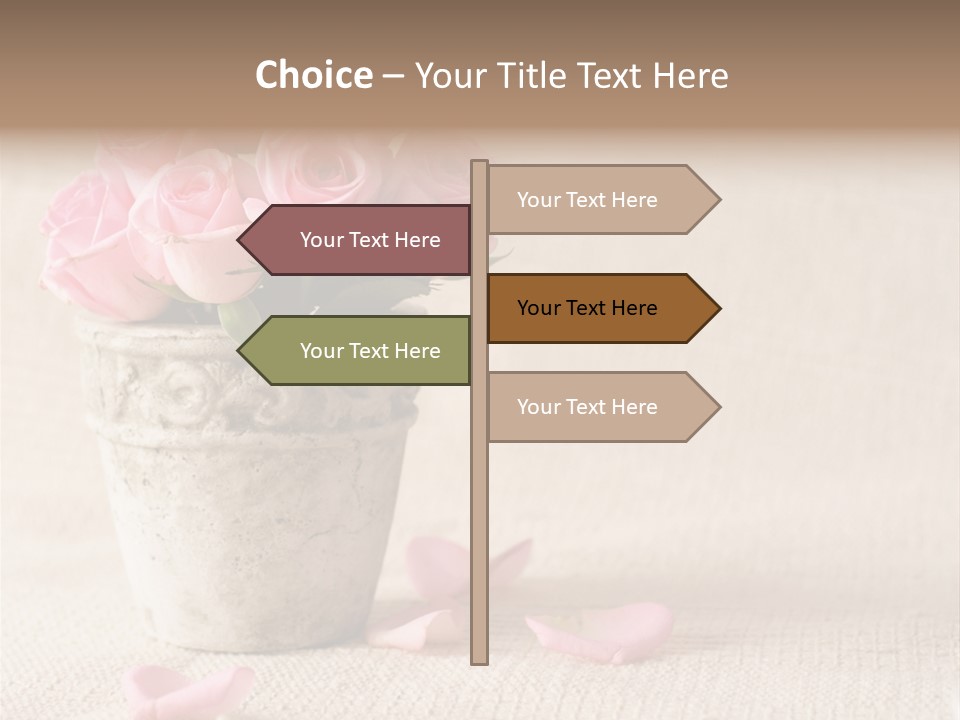 Rose Life Pink PowerPoint Template