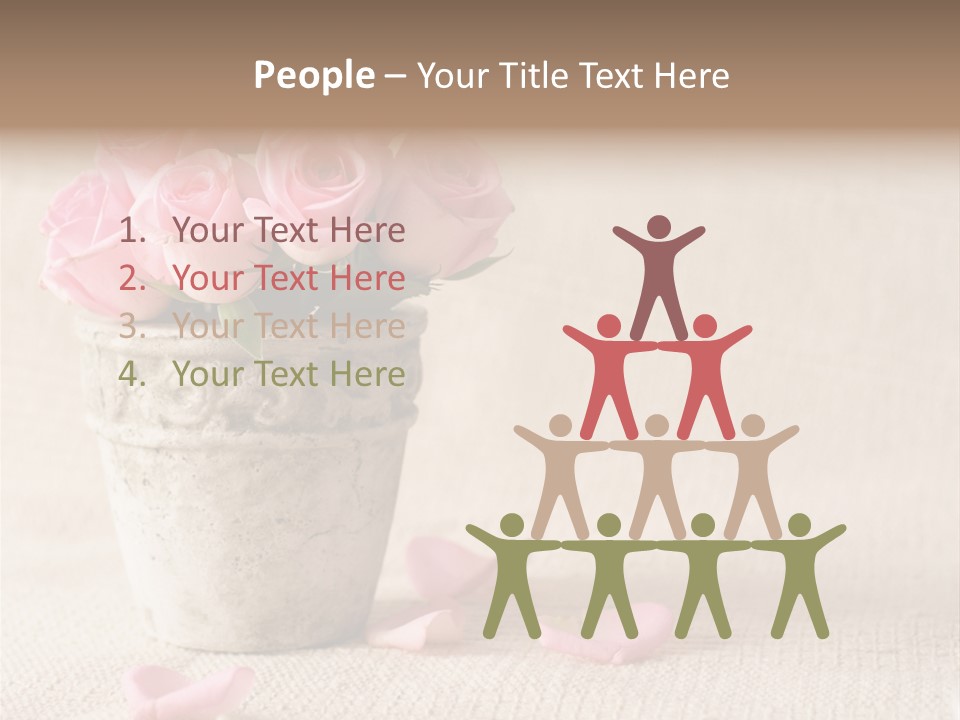 Rose Life Pink PowerPoint Template