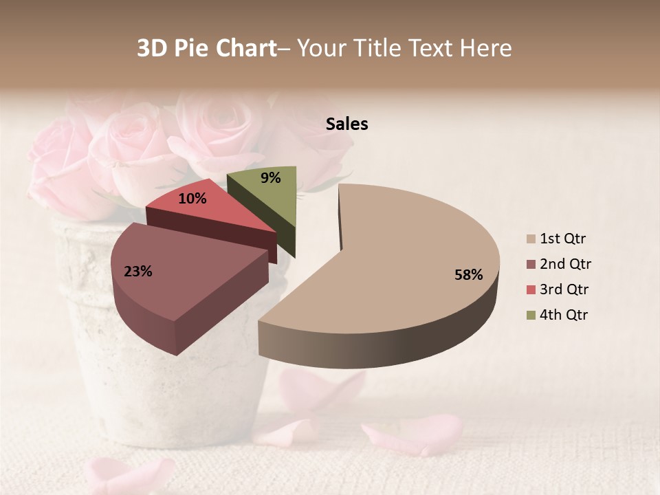 Rose Life Pink PowerPoint Template