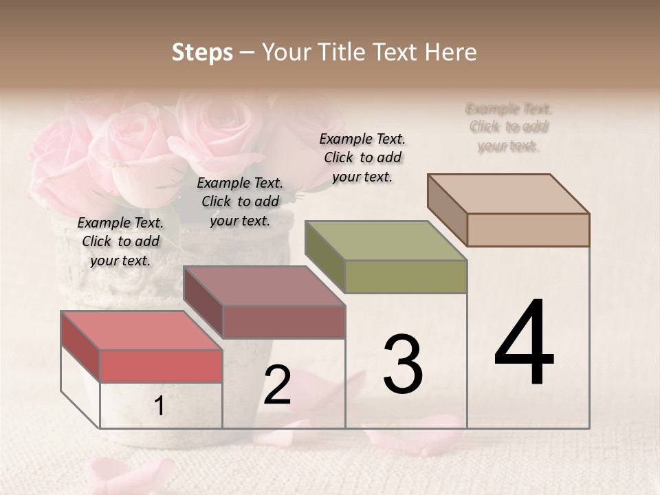 Rose Life Pink PowerPoint Template