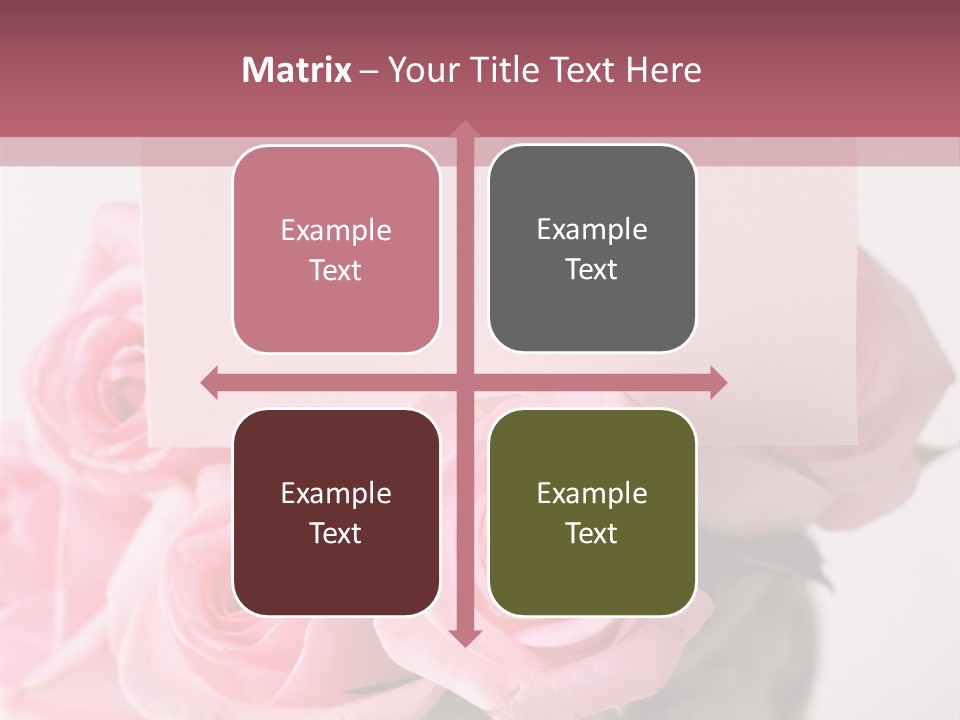 Bouquet Flower Tag PowerPoint Template