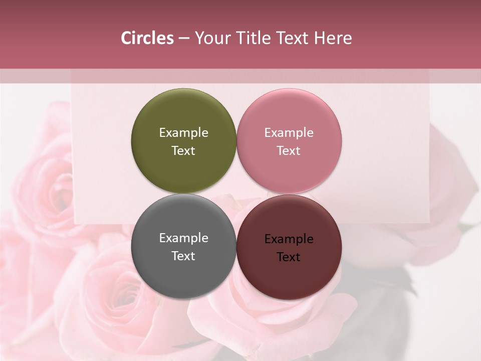 Bouquet Flower Tag PowerPoint Template