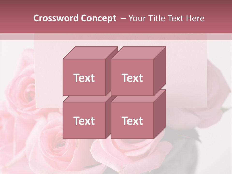 Bouquet Flower Tag PowerPoint Template