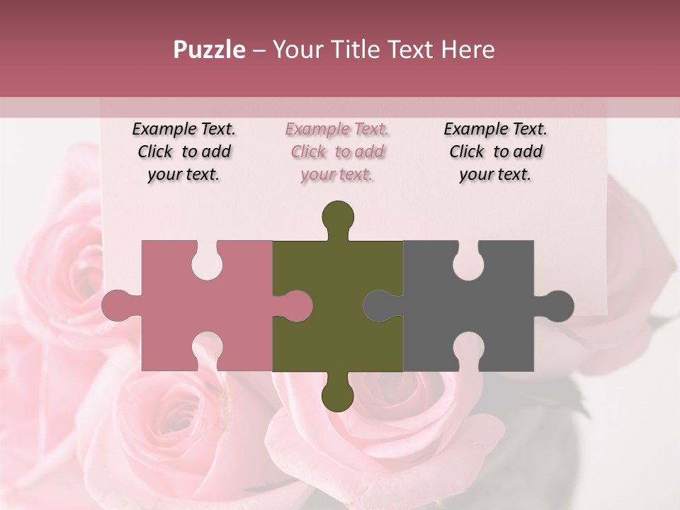 Bouquet Flower Tag PowerPoint Template