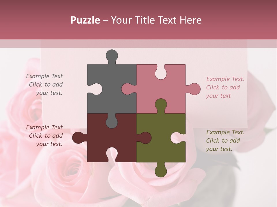 Bouquet Flower Tag PowerPoint Template