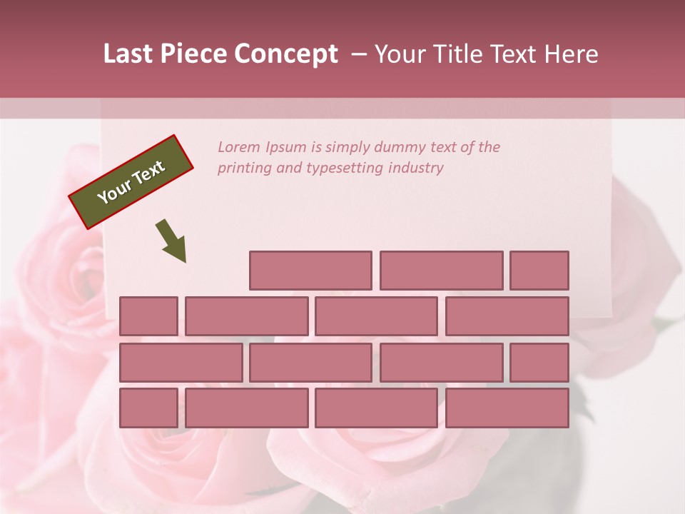 Bouquet Flower Tag PowerPoint Template