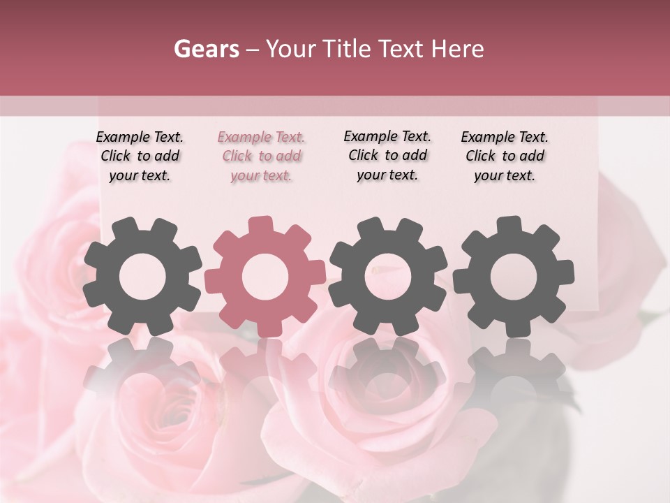 Bouquet Flower Tag PowerPoint Template