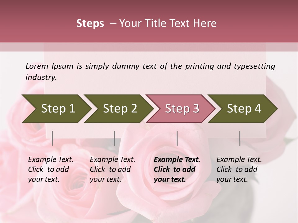 Bouquet Flower Tag PowerPoint Template
