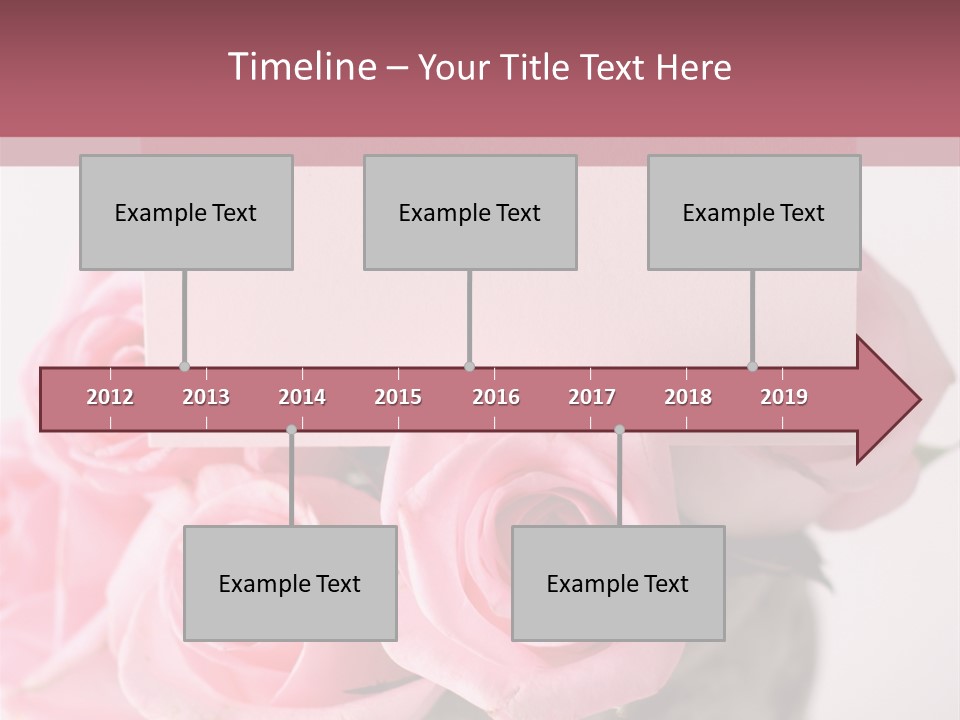 Bouquet Flower Tag PowerPoint Template