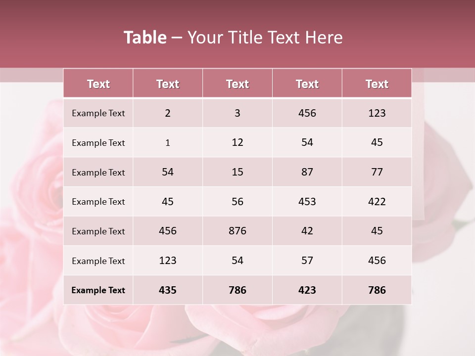 Bouquet Flower Tag PowerPoint Template