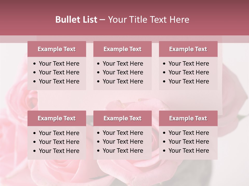 Bouquet Flower Tag PowerPoint Template