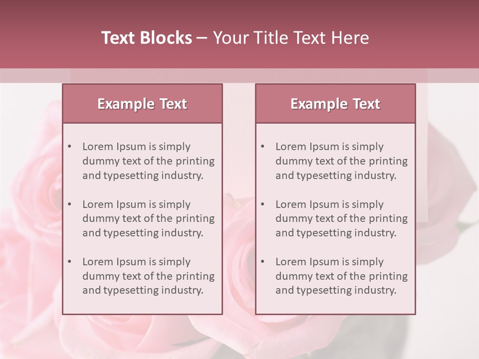 Bouquet Flower Tag PowerPoint Template
