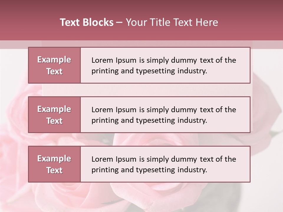 Bouquet Flower Tag PowerPoint Template