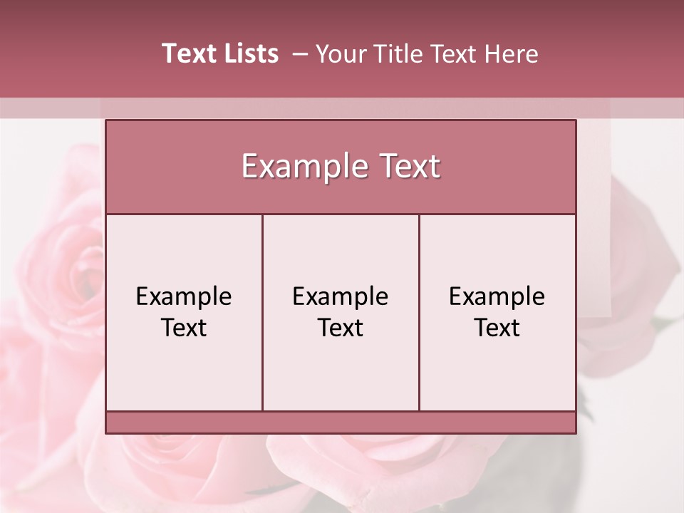 Bouquet Flower Tag PowerPoint Template