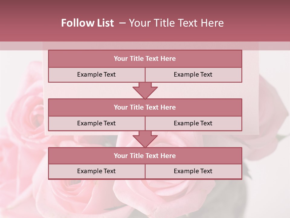 Bouquet Flower Tag PowerPoint Template