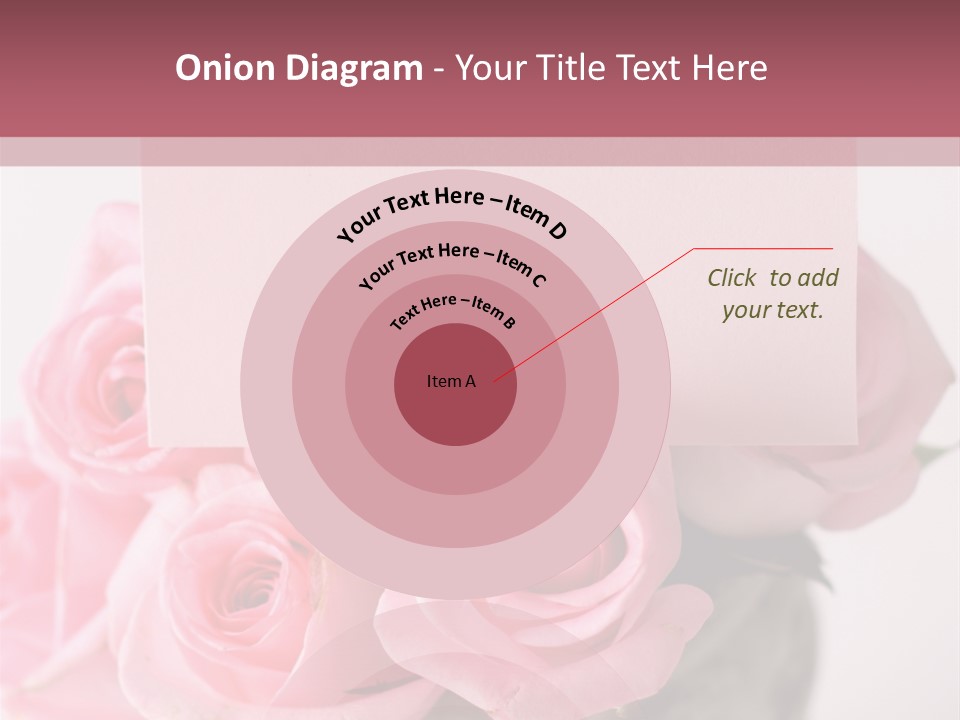 Bouquet Flower Tag PowerPoint Template