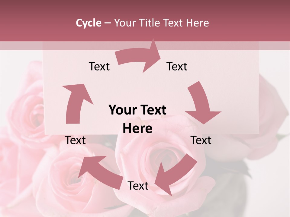 Bouquet Flower Tag PowerPoint Template