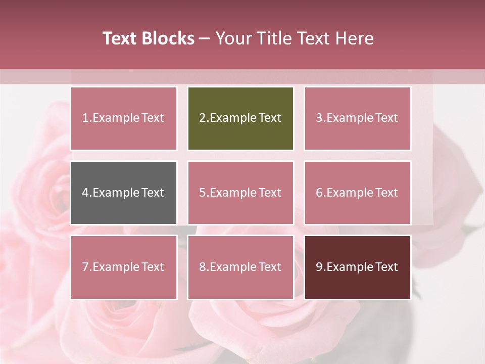 Bouquet Flower Tag PowerPoint Template