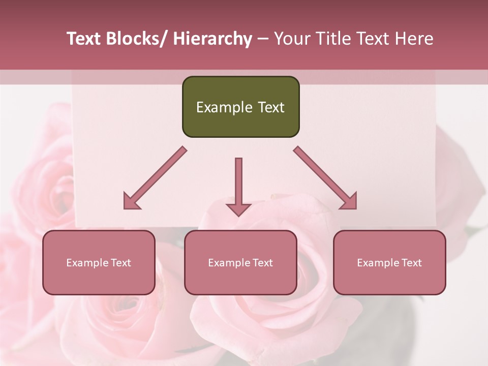 Bouquet Flower Tag PowerPoint Template