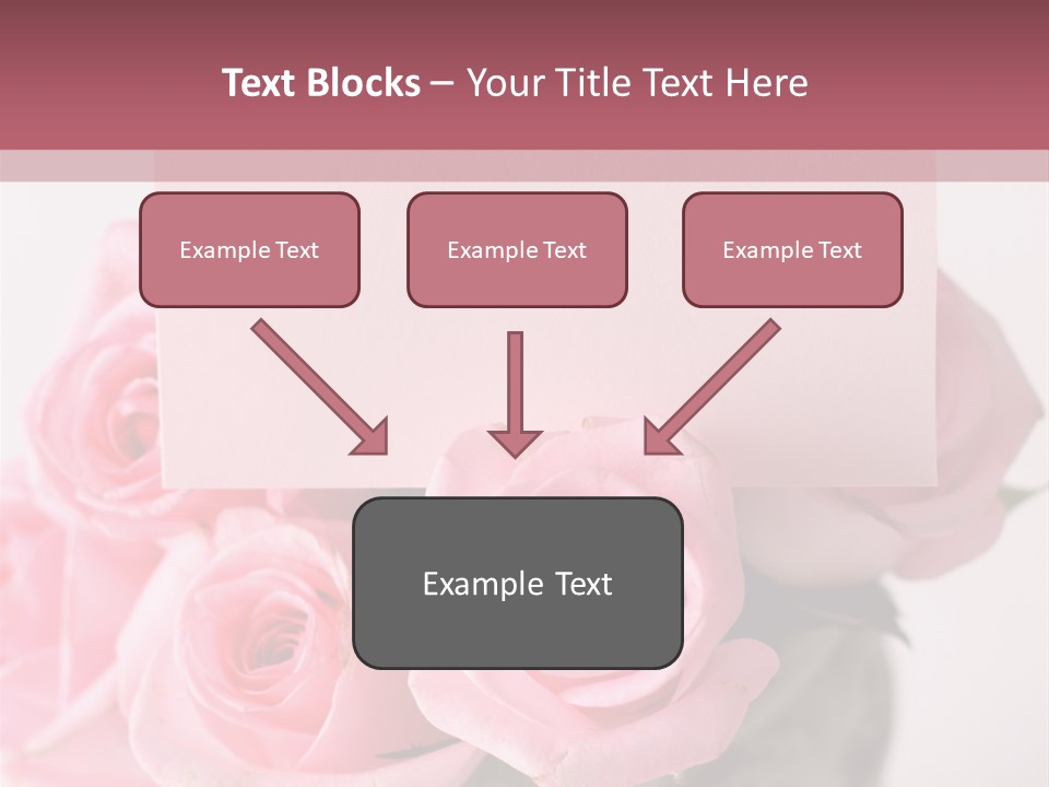 Bouquet Flower Tag PowerPoint Template