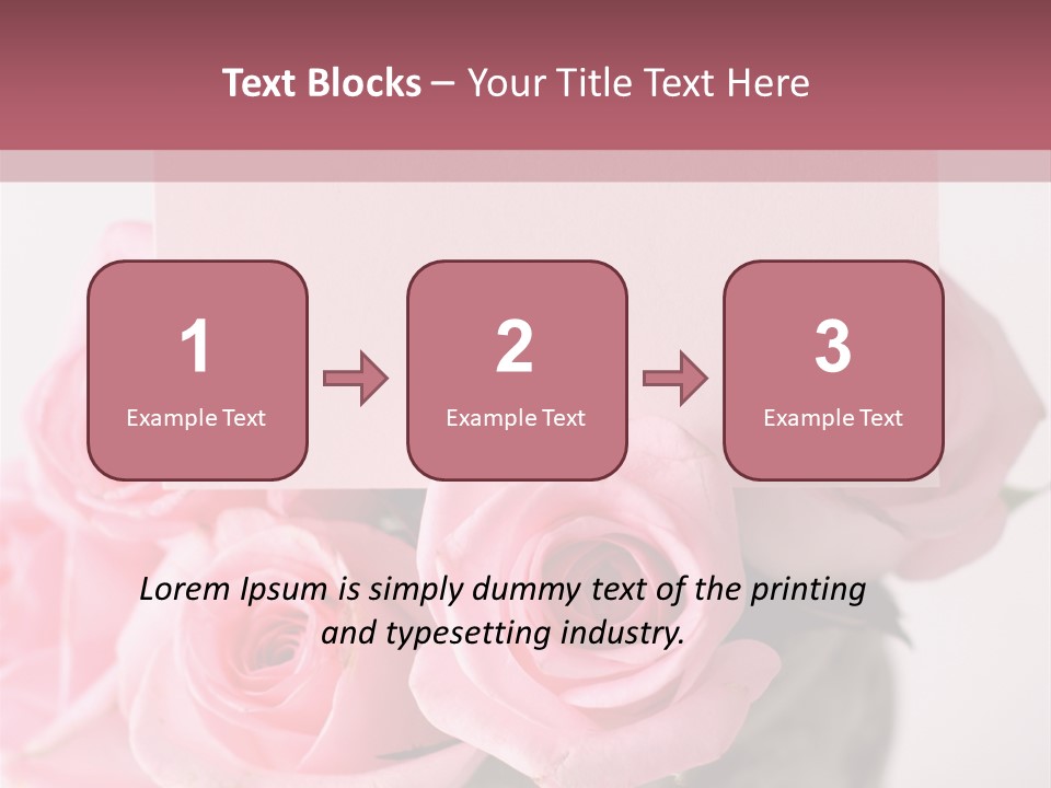 Bouquet Flower Tag PowerPoint Template