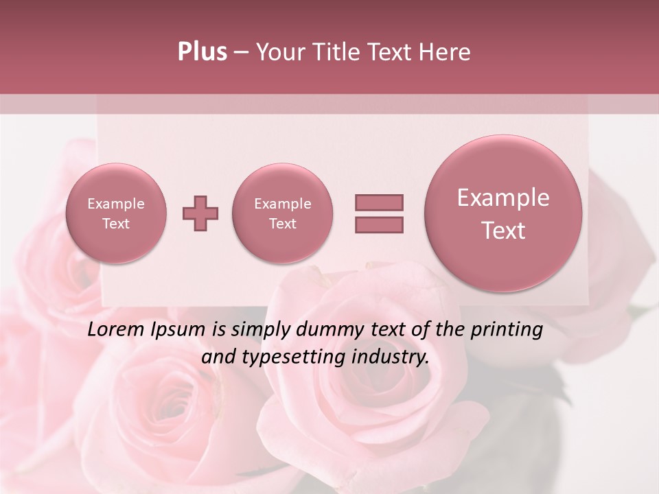Bouquet Flower Tag PowerPoint Template