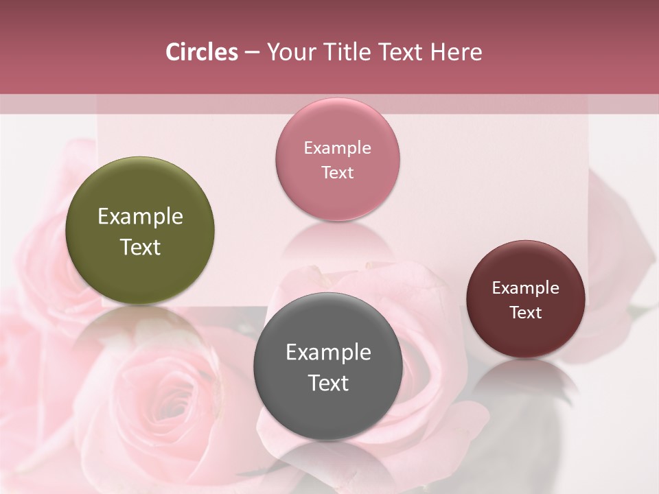 Bouquet Flower Tag PowerPoint Template