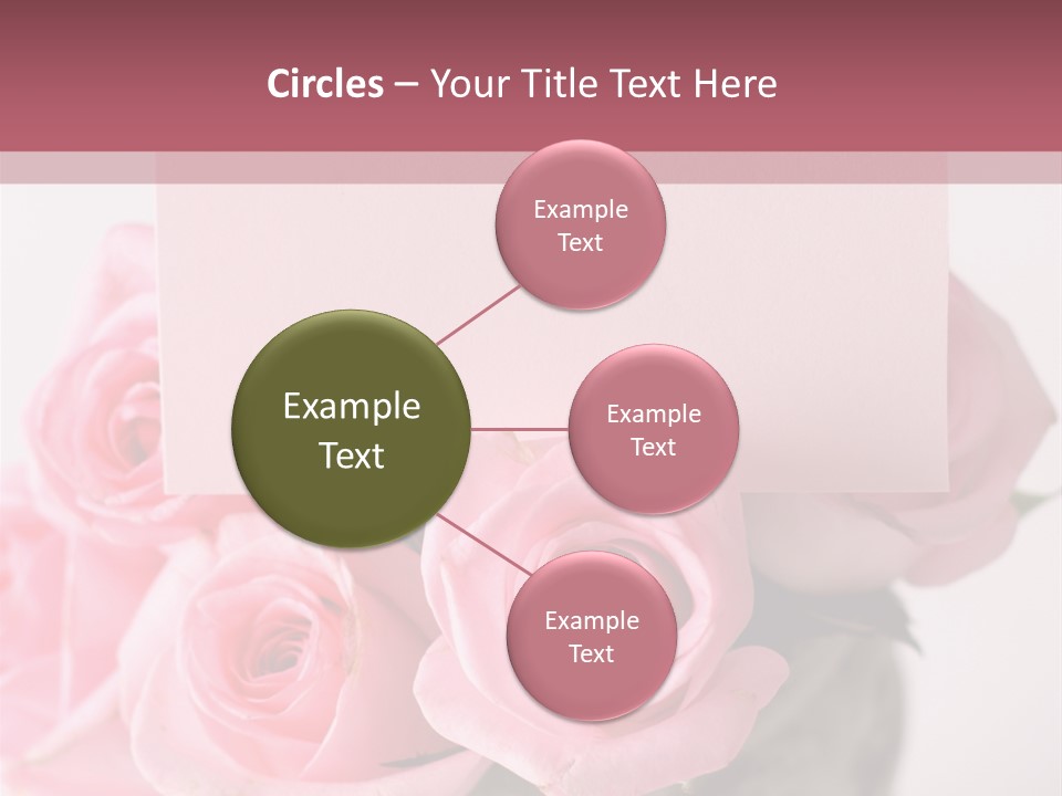 Bouquet Flower Tag PowerPoint Template