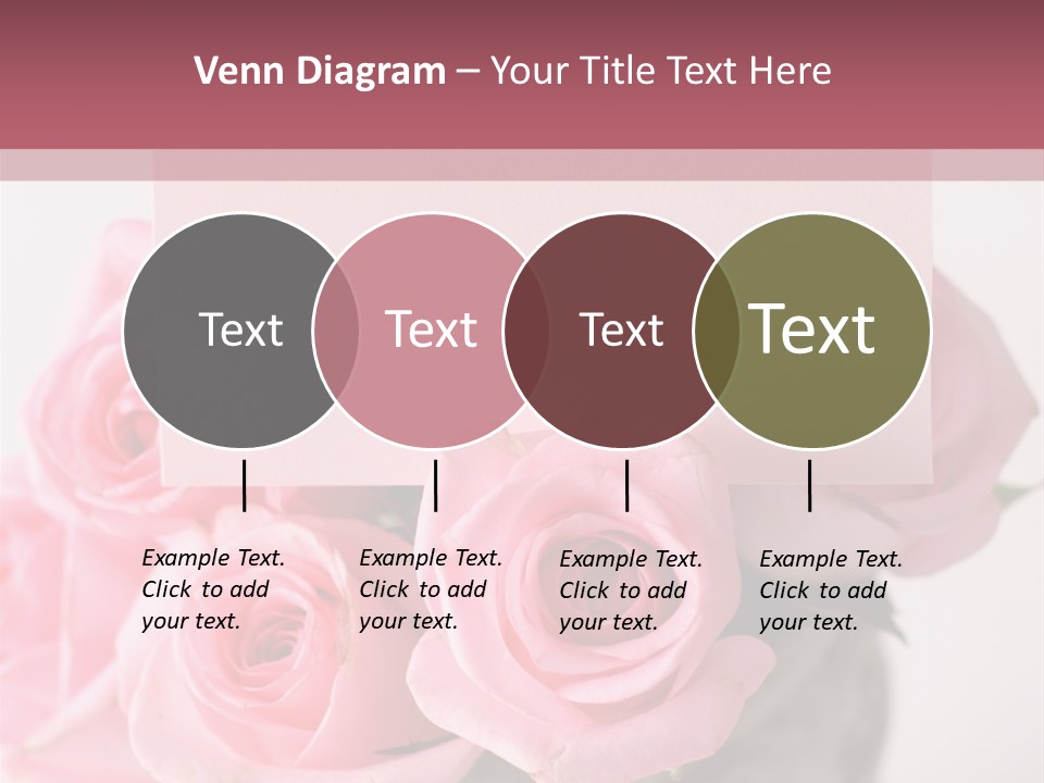 Bouquet Flower Tag PowerPoint Template
