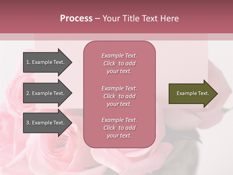 Bouquet Flower Tag PowerPoint Template