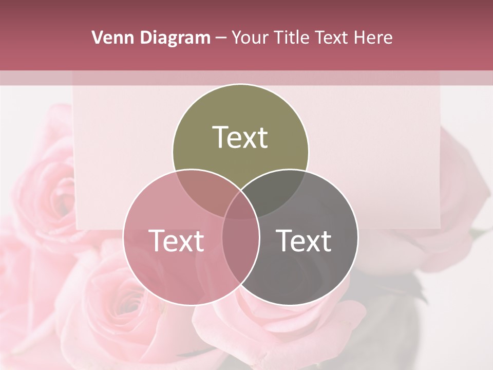 Bouquet Flower Tag PowerPoint Template