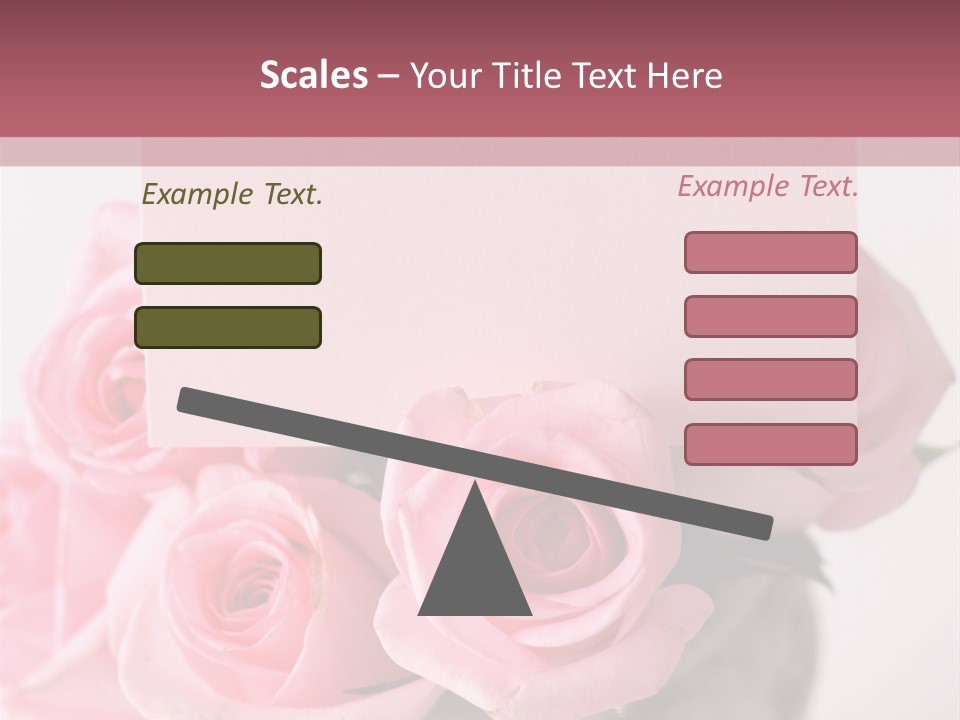 Bouquet Flower Tag PowerPoint Template