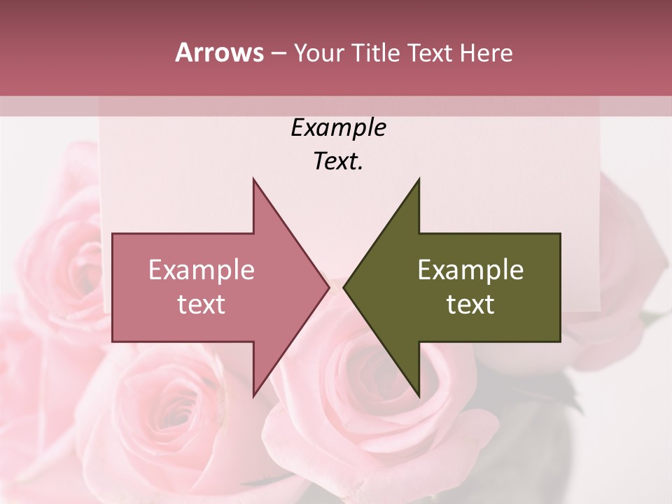 Bouquet Flower Tag PowerPoint Template