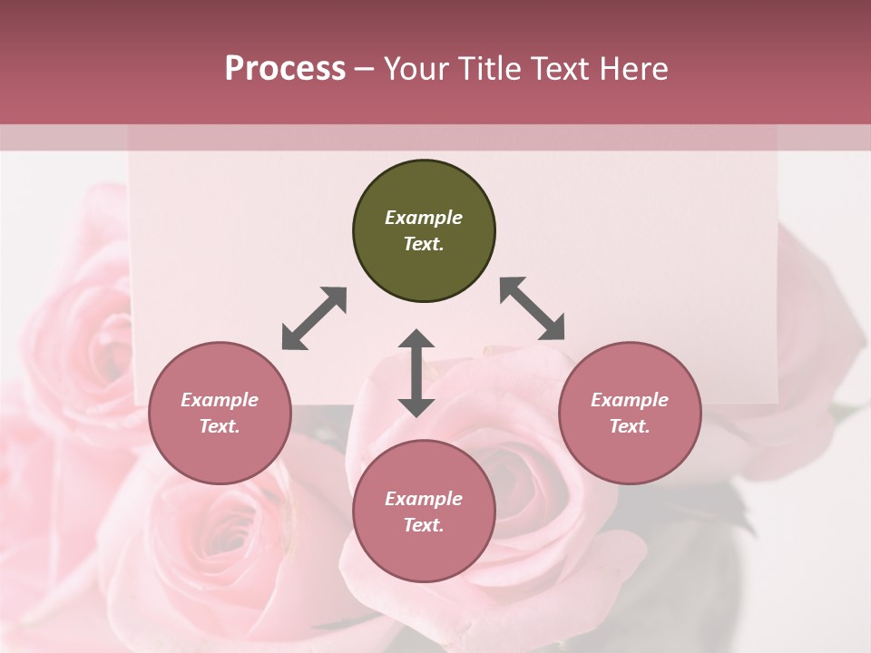 Bouquet Flower Tag PowerPoint Template