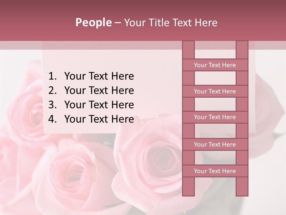 Bouquet Flower Tag PowerPoint Template