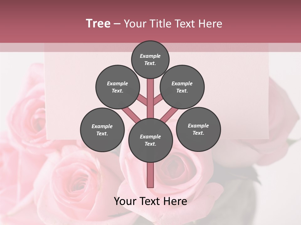 Bouquet Flower Tag PowerPoint Template