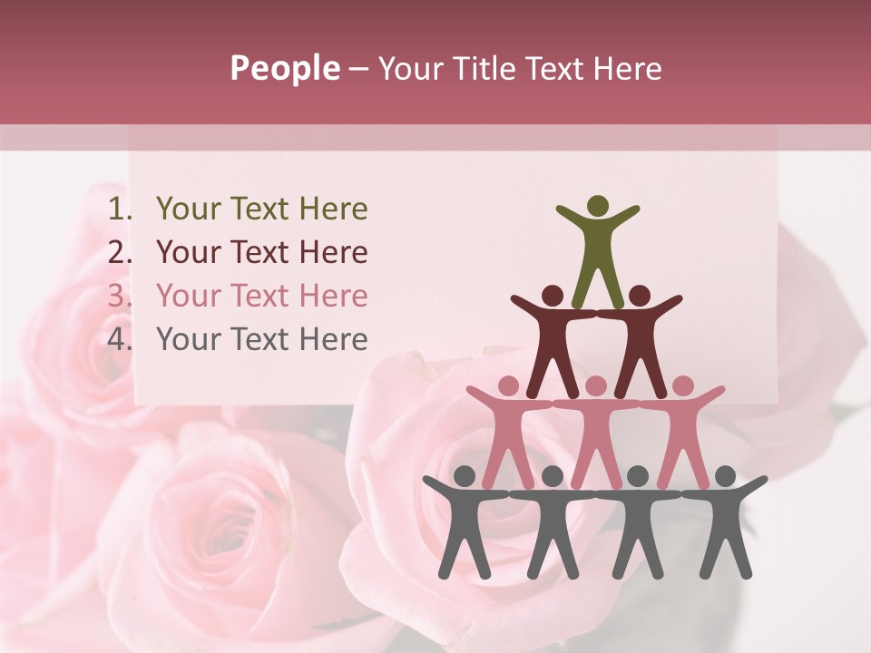 Bouquet Flower Tag PowerPoint Template
