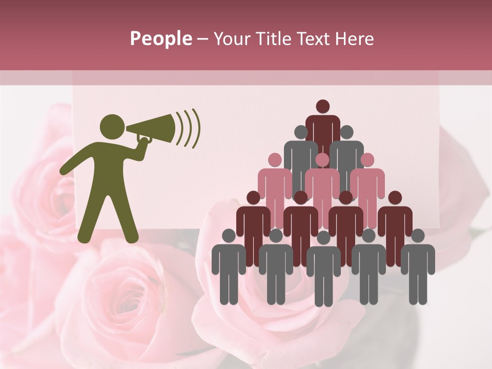 Bouquet Flower Tag PowerPoint Template