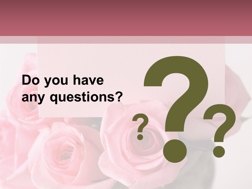 Bouquet Flower Tag PowerPoint Template