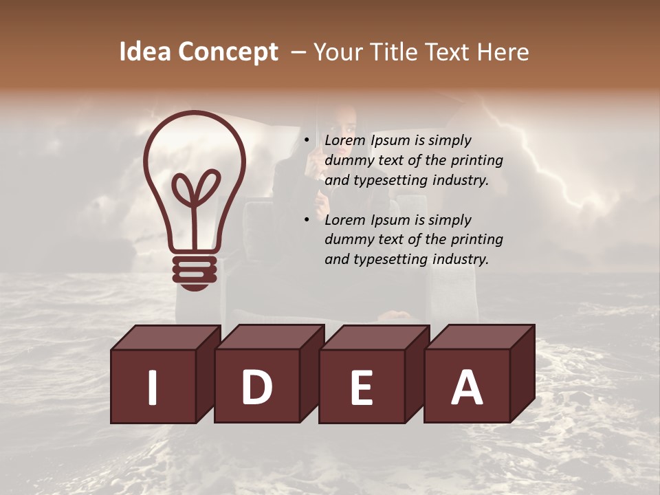 Health Lightning Stress PowerPoint Template