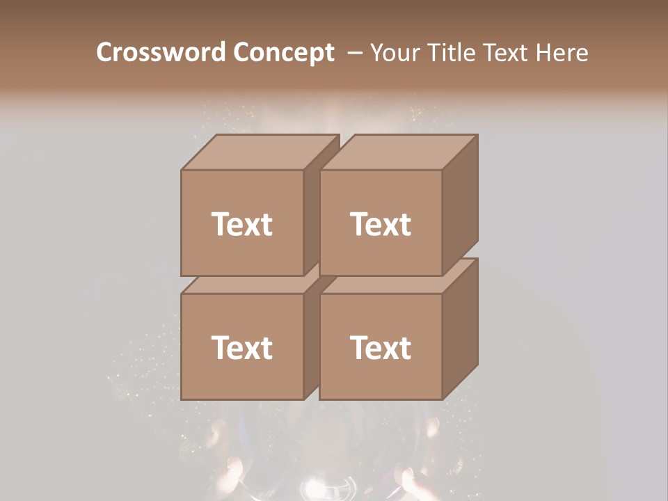 A Woman Holding A Crystal Ball In Her Hands PowerPoint Template