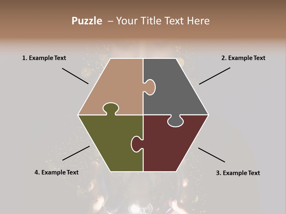 A Woman Holding A Crystal Ball In Her Hands PowerPoint Template