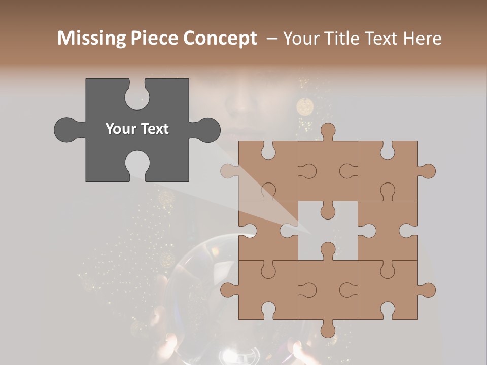 A Woman Holding A Crystal Ball In Her Hands PowerPoint Template