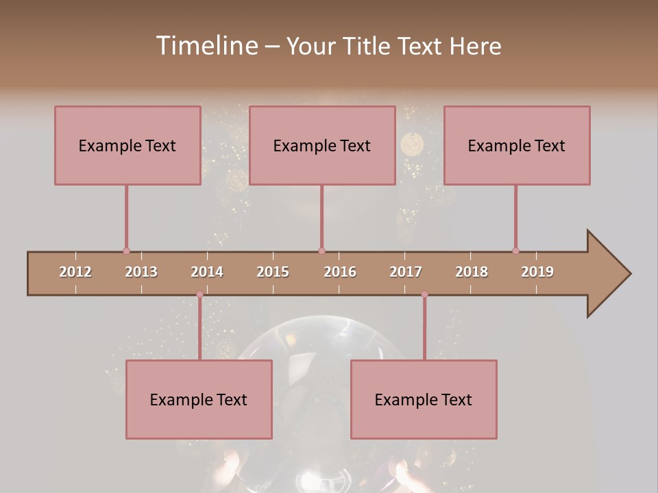 A Woman Holding A Crystal Ball In Her Hands PowerPoint Template