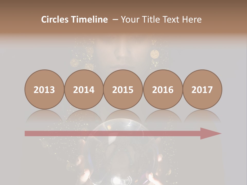 A Woman Holding A Crystal Ball In Her Hands PowerPoint Template