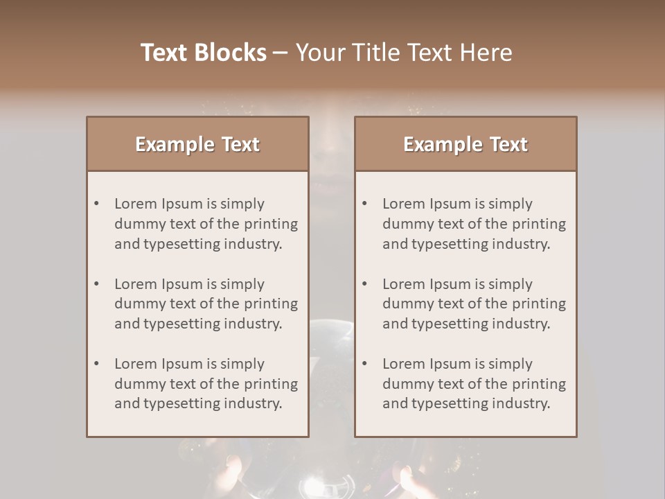 A Woman Holding A Crystal Ball In Her Hands PowerPoint Template