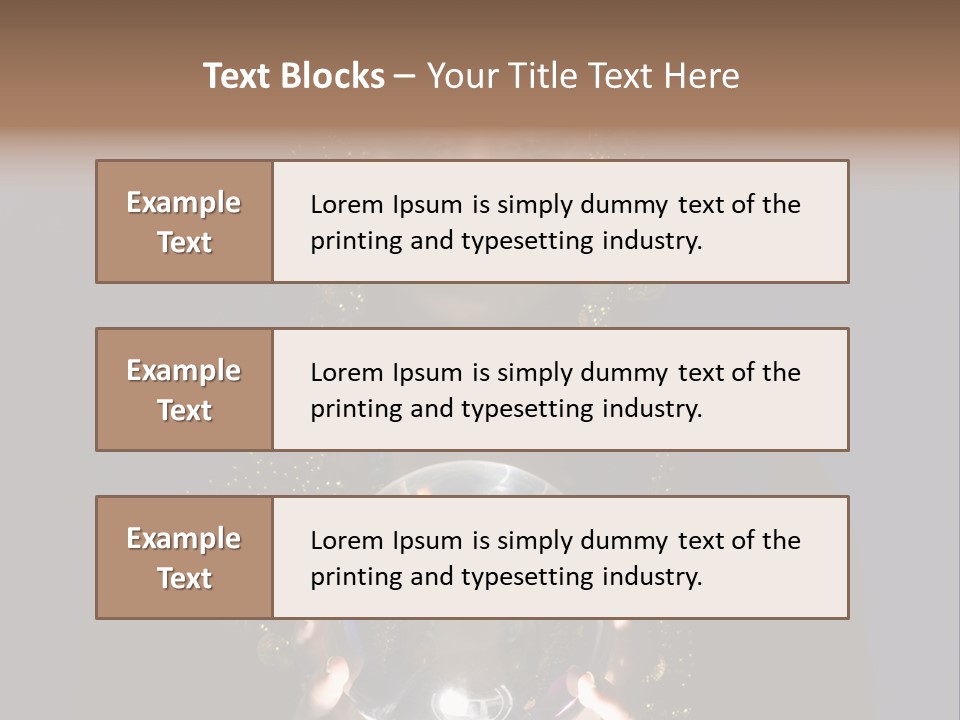A Woman Holding A Crystal Ball In Her Hands PowerPoint Template
