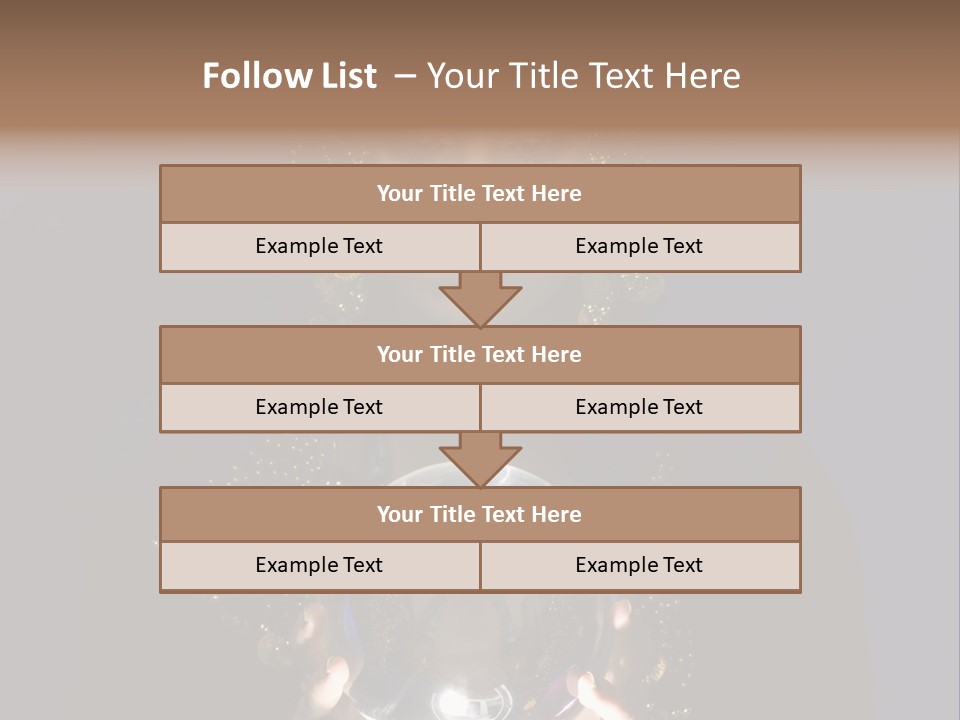 A Woman Holding A Crystal Ball In Her Hands PowerPoint Template